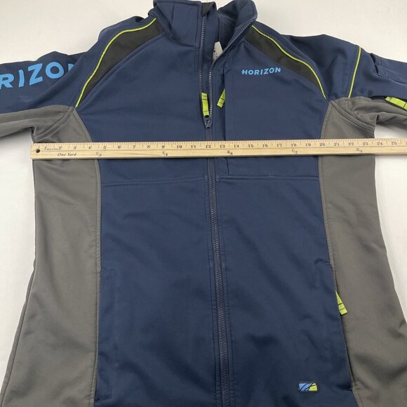 Alaska By Luly Yang Soft Shell Jacket Men’s L Oeko-Tex Horizon Full Zip Blue - Picture 3 of 12